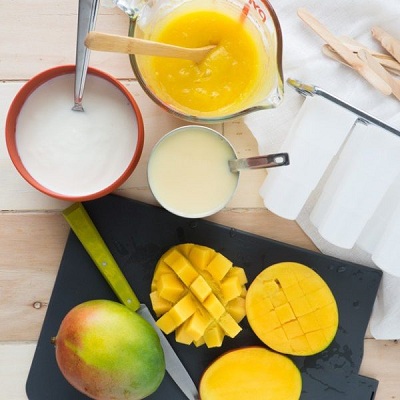 cách làm kem xoài sữa chua